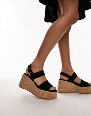  Jesse suede two part espadrille wedge 