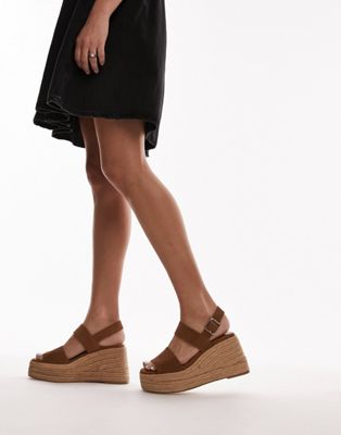  Jesse suede two part espadrille wedge 