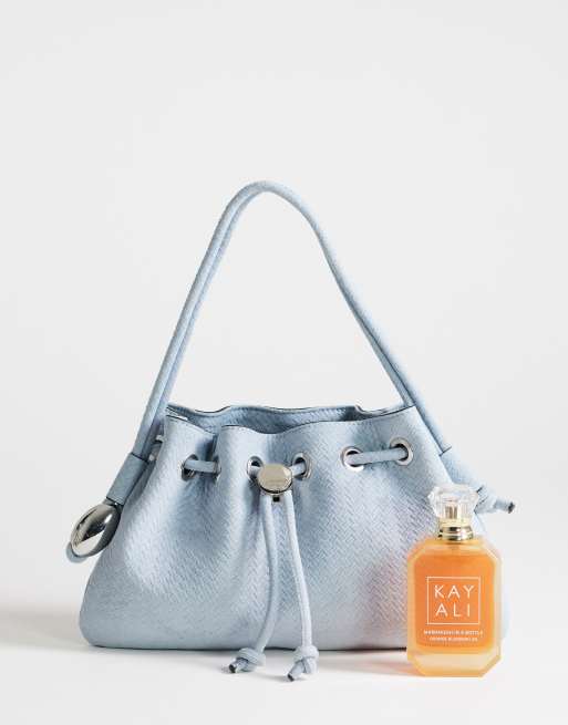 Topshop – Jessie – Blå, vävd handväska med metalldetalj, 2 av 4