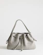 Topshop Jessie hardware grab in grey croc