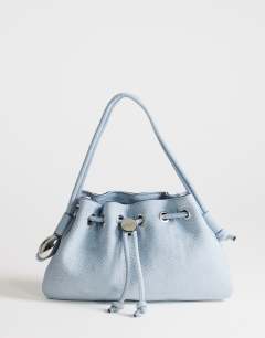 Jessie medium hardware grab in blue weave