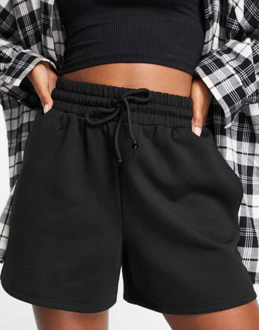 Topshop jogger shorts in black ASOS