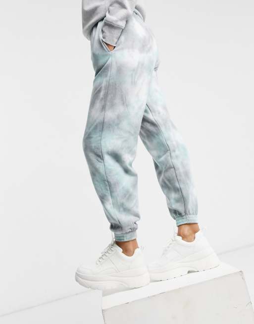 Topshop Jogger Tie dye bleu ASOS