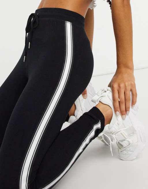 Side stripe joggers store topshop