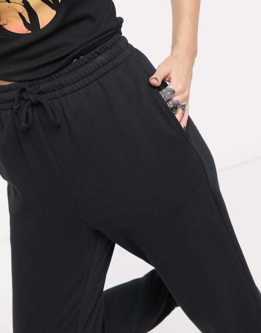 Black store joggers topshop