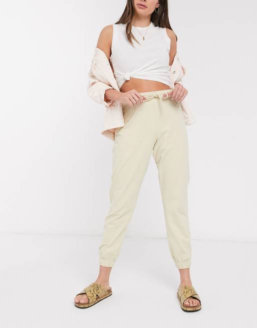 Topshop sweat co-ord in ecru, 3 of 3