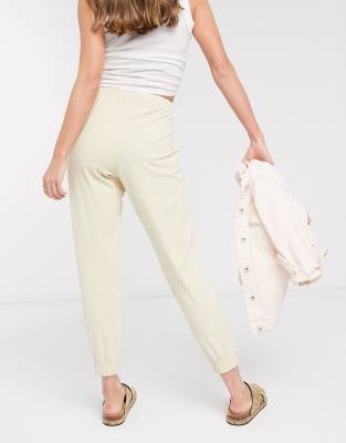 topshop cream joggers