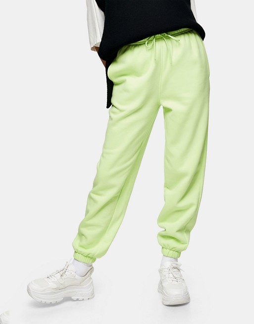 Topshop joggers in green