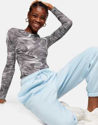 topshop blue joggers