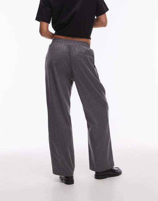 Topshop - Joggers sartoriali con pieghe color ardesia, 3 di 5