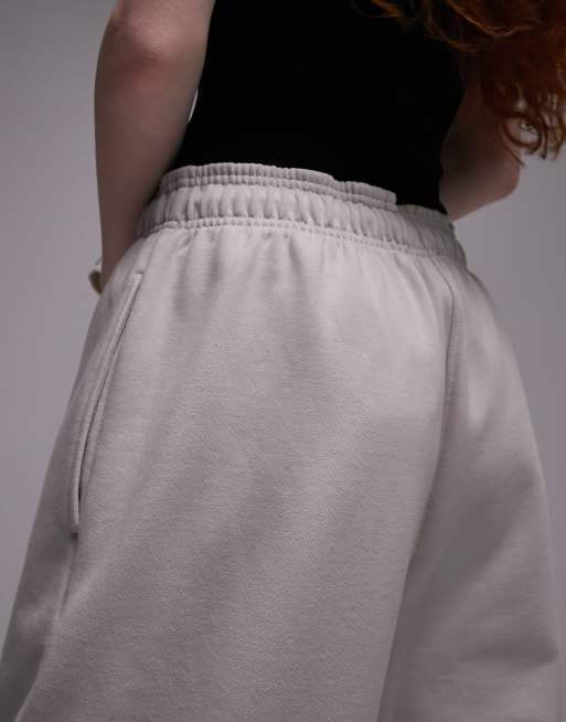 Topshop – Joggersy oversize w kolorze ecru z mankietami, 2 z 5