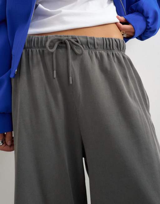 Topshop joggersy ze średnim stanem w szarym spraniu, 3 z 5