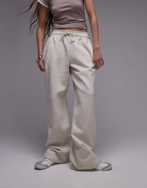 Topshop - Joggingbroek met rechte pijpen in neutraal - view 1