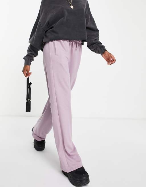 Topshop - Joggingbroek met rechte pijpen in paars