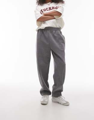 Thumbnail - Topshop - Jogginghose in Grau mit Bündchen und Biesen