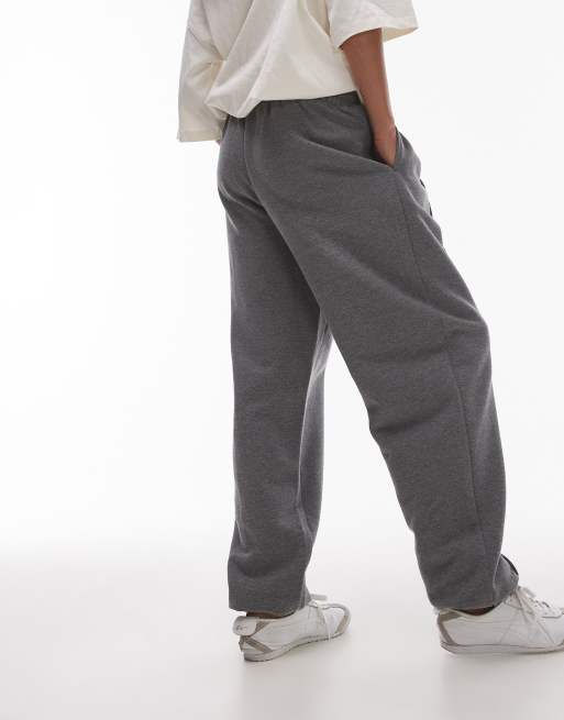 Topshop – Jogginghose in Grau mit Bündchen und Biesen, 2 von 5