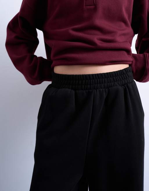 Topshop – Jogginghose mit geradem Schnitt in Schwarz, 2 von 5