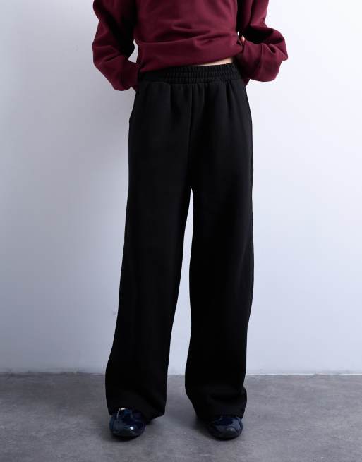 Topshop – Jogginghose mit geradem Schnitt in Schwarz, 5 von 5