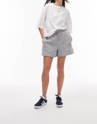 Topshop - Joggingshorts in Grau meliert