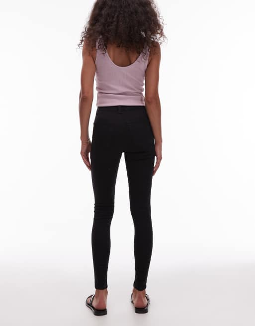 Topshop – Joni – Czarne obcisłe jeansy z podwyższonym stanem, 2 z 5