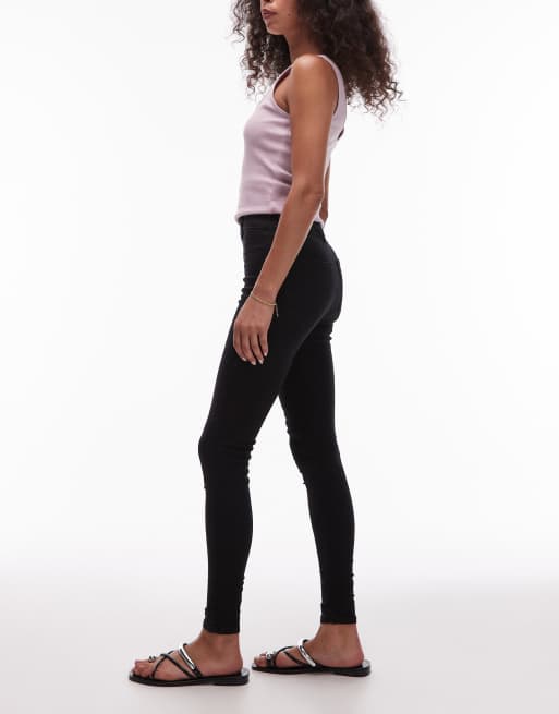 Topshop – Joni – Czarne obcisłe jeansy z podwyższonym stanem, 3 z 5