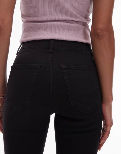 Topshop – Joni – Czarne obcisłe jeansy z podwyższonym stanem, 4 z 5