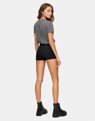 black denim shorts topshop