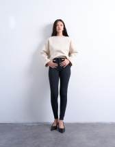Topshop Joni high rise skinny jean in washed black