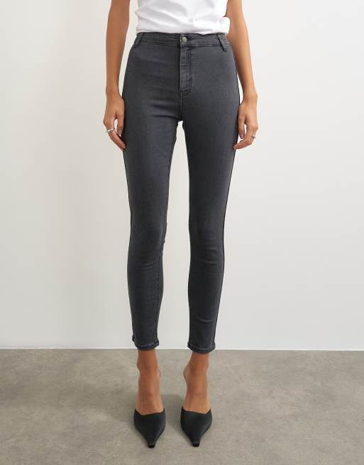 Topshop Joni high rise skinny jean in washed black, 2 of 5
