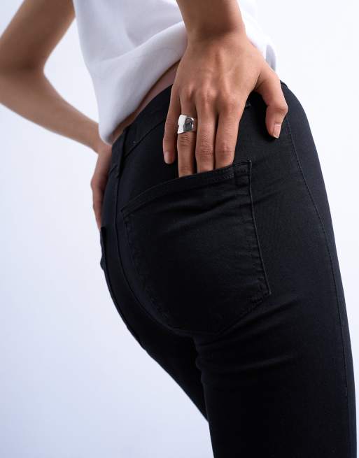 Topshop Joni high rise super skinny jean in black, 4 of 7