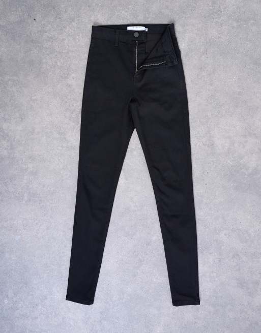 Topshop Joni high rise super skinny jean in black, 6 of 7