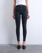 Topshop Joni high rise super skinny jean in washed black