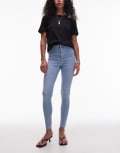 [Topshop] Topshop Joni high rise super skinny jeans in bleach-Blue W34 L32 Bleach