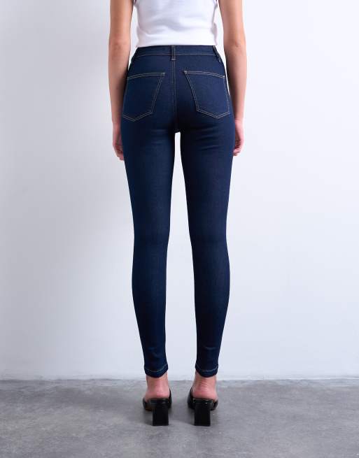 Topshop - Joni - Højtaljede skinny-jeans i skyllevask, 4 af 7