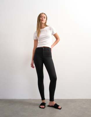 Joni - Jean skinny à taille haute - Noir W26 L32