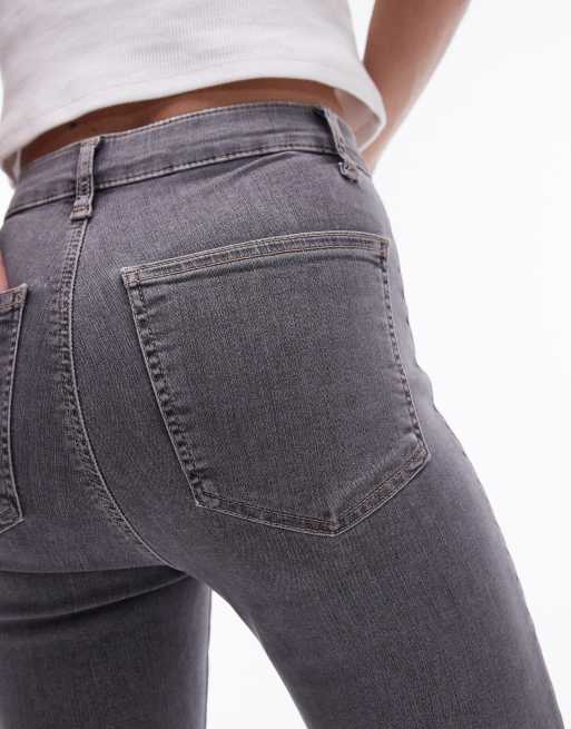 Topshop - Joni - Jean super skinny à taille haute - Gris, 5 de 5