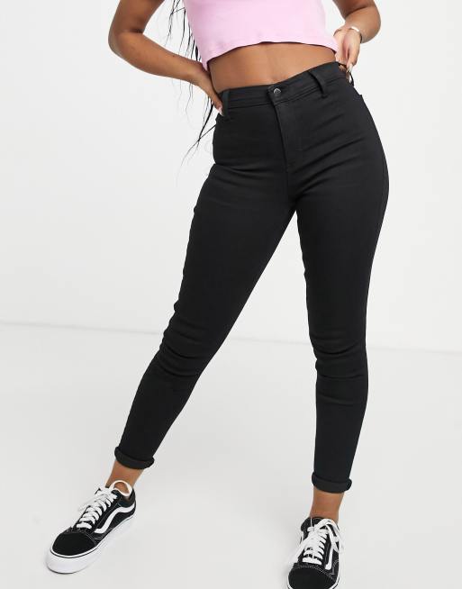 Topshop Joni jeans in black