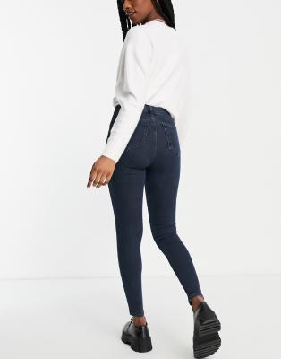 topshop joni jeans washed black