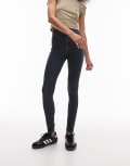 Topshop Joni jeans in blue black