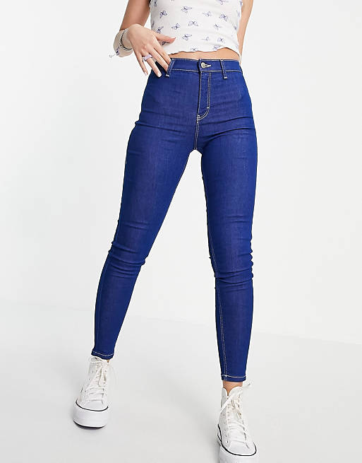 Topshop Joni jeans in bright blue