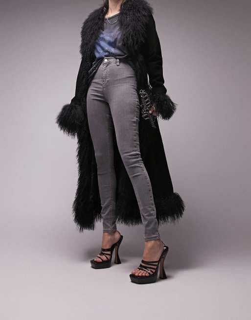 Topshop - Joni - Jeans in grijs