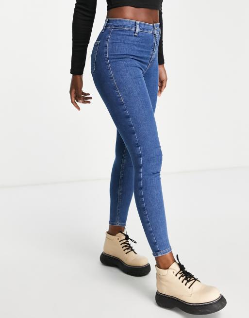 Topshop joni best sale blue jeans