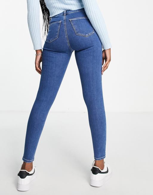 Topshop Maternity over bump Joni jeans in white - ShopStyle