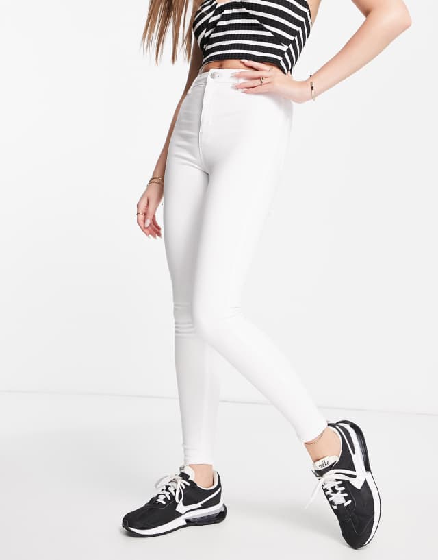 Topshop Joni jeans in white