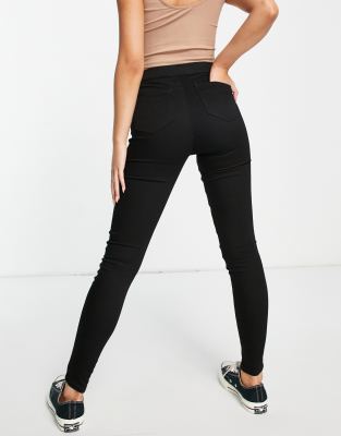 top shop black joni jeans