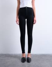 Topshop Joni skinny high rise jean in black