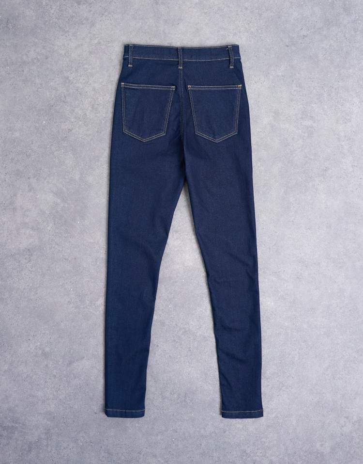 Topshop Tall Joni Skinny Jeans In Mid Wash Blue - Foto 12
