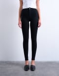 [Topshop] Topshop Joni skinny high rise jeans in black W28 L30 BLACK