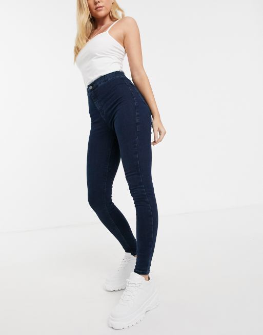 Topshop – Joni – Skinny jeans i mörk tvätt