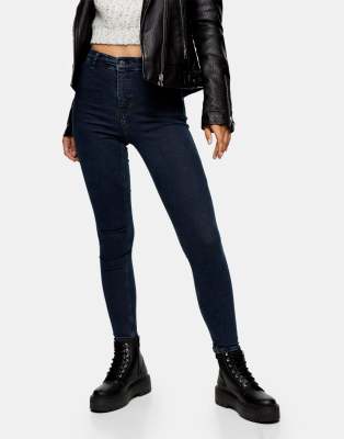 top shop black joni jeans